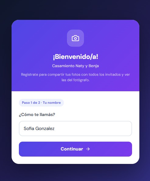Generás el QR del evento